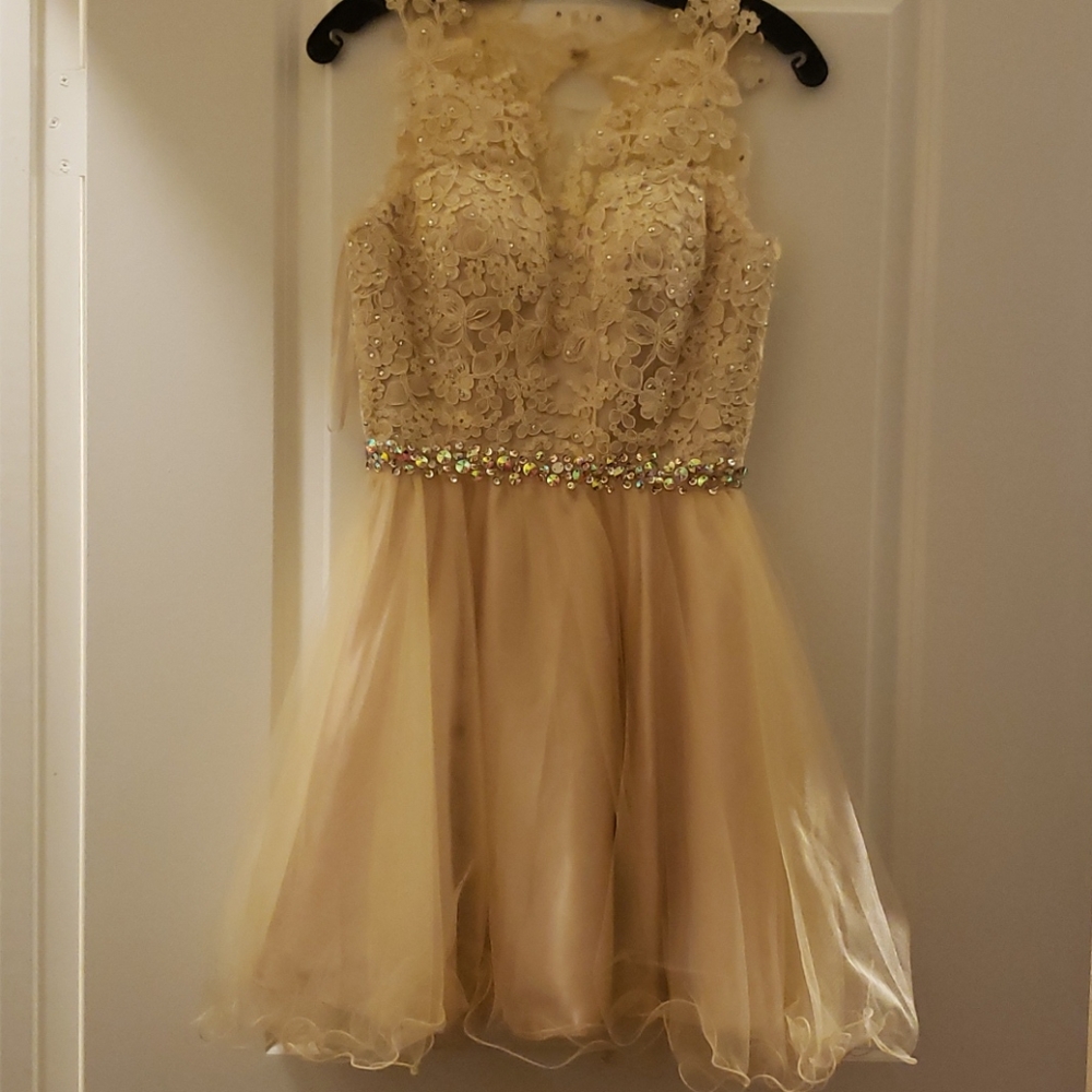 Gold dress